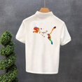 thumbnail image 4 of Camisetas para hombre, camisetas gráficas de acuarela para hombre, camisetas tipo polo con cuello jaspeado, ropa de moda rockera para hombre 2024, cómodas y cálidas, 4 of 5