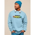 thumbnail image 2 of Music Is In Dna Quote Sweatshirt Men -Smartprints Designs, Male x-Large, 2 of 4