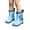 Blue, variant on Boys Girls Dinosaur Print Rain Boots Waterproof Nonslip Short Shaft PVC Kids Rain Footwear with Reinforced Cuff Edge Blue Size 8.5 Toddler