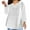White, variant on LYXSSBYX Long Sleeve Shirts for Women Plus Size Tops for Women Sexy V-Neck Blouse Solid Casual Loose Long Sleeve Blouse