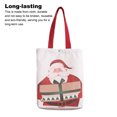 thumbnail image 2 of Bolso de mano de lona navideño Bolso de tela de gran capacidad Bolsos de hombro casuales portátiles reutilizables Accesorios para regalos para estudiantes Inevent HA009288-00, 2 of 6