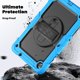 thumbnail image 4 of Samsung Galaxy Tab A9+/A9 Plus Funda Protectora, Soporte Giratorio de 360 ° (Azul Claro), 4 of 9