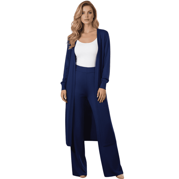 Conjunto Dama Pantalón y Cárdigan Outfit Elegante Casual