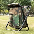 thumbnail image 2 of FCFKUK Bright starl Mochila plegable multifunción para refrigerador y taburete, bolsa de mesa con asiento de camuflaje para senderismo, equipo para acampar para exteriores, pesca en interiores, viajes, 2 of 5