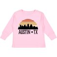 thumbnail image 3 of Inktastic Austin Texas Skyline Vintage Boys or Girls Long Sleeve Toddler T-Shirt, 3 of 5