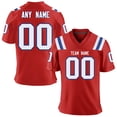 thumbnail image 4 of Camiseta de fútbol americano personalizada de los New England Patriots con nombre y número impresos, uniforme del equipo para hombres, mujeres y jóvenes, regalo para fanáticos, 4 of 4