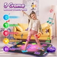 thumbnail image 3 of Beefunni Dance Mat, Light up Dance Pad Game Toys for Girl Ages 3-8+ Year Old, with Wireless Bluetooth, Birthday Gifts for Kids Toddlers, 3 of 9