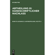 Anthropologie, Hlfte 2 (Hardcover)