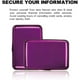 thumbnail image 1 of Rfid Blocking Credit Card Cover, Rfid Blocking Aluminum Wallet Women And Men Metal Id Credit Card Sleeve Card Holder (new Upgraded Purple), 1 of 4