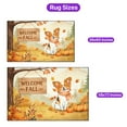 thumbnail image 5 of Welcome Fall Papillon Cozy Autumn Field Pumpkins Golden Leaves Indoor Rug Pap Butterfly Dog Lover Carpet Living Bed Room Sofa Home Decor - 12013, 5 of 5