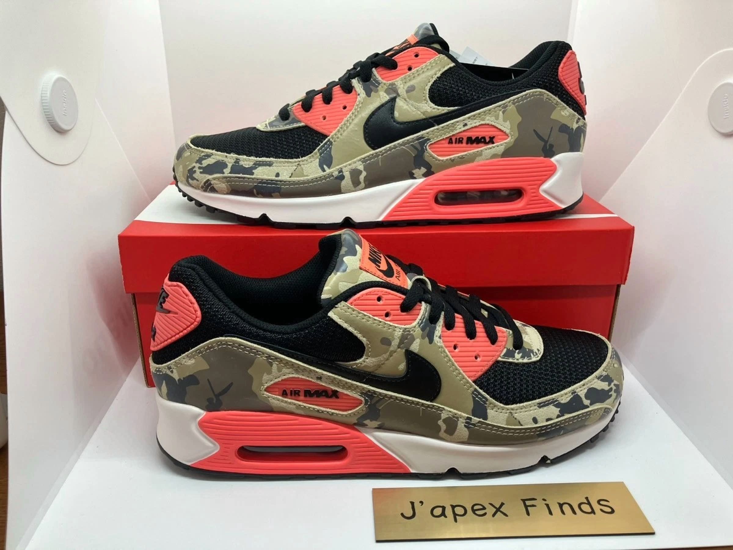 Men\'s Nike Air Max 90 Premium Shoes - Light Khaki Black Magic Ember IF1721-200 Nike Air Max 90  main image 2