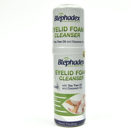 Blephadex Eyelid Foam Cleanser with Tea Tree Oil & Coconut Oil - (Best Way To Use Coconut Oil On Face)