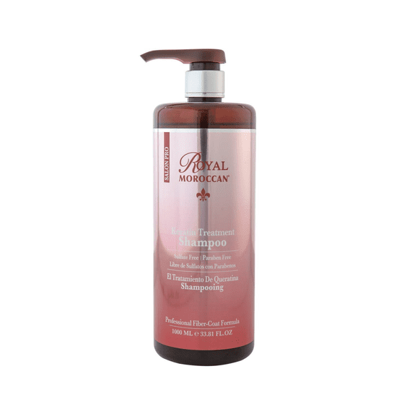 Keratin Shampoo Color Protection ( 1000 ml / 33.8 oz ) Organic Argan Oil | Moisturizing Keratin Shampoo Paraben & Sulfate Free | Royal Moroccan Argan Oil | Keratin Hair Products. – Treated Hair