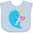 thumbnail image 3 of Inktastic Cute Narwhal Boys Baby Bib, 3 of 4