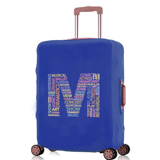 2024 Luggage Covers Travel Accessories Suitcase Cover Protector Reusable Washable 18-32inch Text Letter Printed Pattern Series 8text M XL