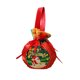 thumbnail image 2 of Bolsa de Tela con Cordón para Dulces y Manzanas Navideñas | Estampado de Papá Noel y Muñeco de Nieve | Material: Tela | 13×23Cm | Ideal Como Regalo para La Víspera de Navidad, 2 of 6