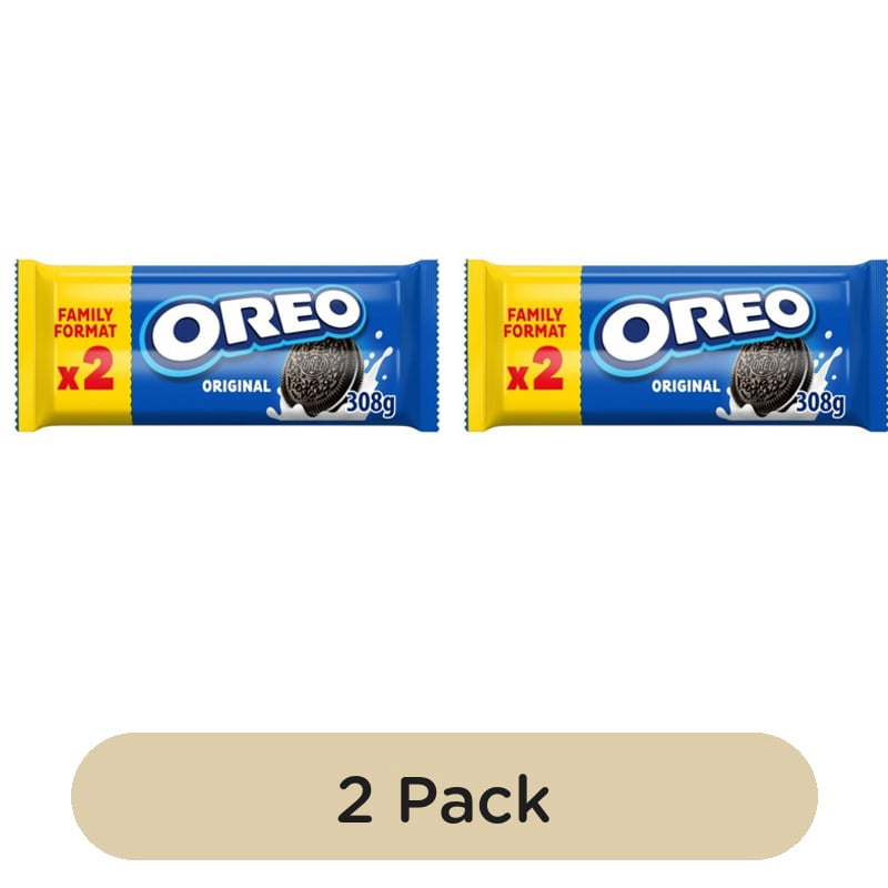 Oreo Chocolate Sandwich Biscuit Twin Pack 2 x 154g, British Import (Pack of 2)
