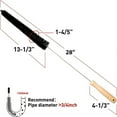 thumbnail image 3 of WEIOUKC Professional Clothes Dryer Vent Brush,Multi-Purpose Bendable Long Thin Cleaner Duster,Bendable Lint Brush for Washer Pipe & Refrigerator Coil Cleaning, Flexible Dust Removal Tool, 3 of 5