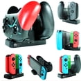thumbnail image 1 of [Nouvelle Version 2019] Alphatronic Games Station de Recharge pour Manettes Joy-Con et Manettes Pro / Système Complet de Recharge de Manettes pour Nintendo Switch avec Indicateurs de Charge, 1 of 1