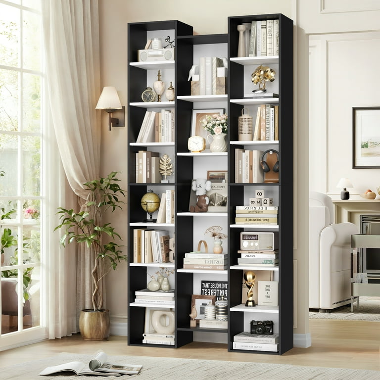 Homfa 21-Cube Bookcase, 71'' Tall Wooden Bookshelves with