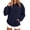A-Navy, variant on SYwaren Pullover Hoodie for Women Oversized Casual Long Sleeve Sweatshirt Tops