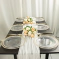 thumbnail image 4 of Balsa Circle 10 Clear Round 9" Disposable Plastic Dinner Plates Gold Scalloped Trim Party Events Tableware Decorations, 4 of 8