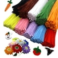 thumbnail image 6 of 100Pcs Colorful Pipe Cleaners - Craft Supplies for DIY Projects, Educational Materials with Thickened Texture - for Kids, Kindergarten Art Activities, Creative Play, 6 of 7