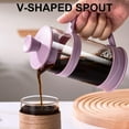 thumbnail image 2 of Baalaka French Press Coffee Maker, Coffee Press of 18/8 Stainless Steel Filter 11.8 OZ, Mini Camping French Press for Travel& Home Gift, 2 of 5