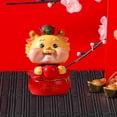 thumbnail image 2 of Tongina Chinese New Year Dragon Figurine Animals Sculpture Car Dashboard Decoration Desktop Collection Wealth Ornament for Restaurant E, 2 of 8