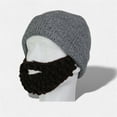 thumbnail image 3 of Fiudx Gorro de Punto con Barba, Diseño Hip-Hop Divertido, Ojos Brillantes, Accesorio Urbano Moderno, Disfraz de Fiesta, Unisex para Adultos, Aislamiento de Algodón, Talla Única., 3 of 4