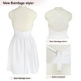 thumbnail image 5 of FANCYINN Women’s White Short Dress Spaghetti Strap Backless Mini Skater Juniors Dresses White S, 5 of 6
