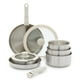 thumbnail image 1 of GreenLife Click Juego de utensilios de cocina TriPly de acero inoxidable de 10 piezas, mango desmontable, esencial de cocina apilable para ahorrar espacio, ollas y sartenes sin PFAS, apto para inducci, 1 of 4