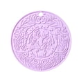 thumbnail image 1 of Yuarrent Alfombrilla de silicona con aislamiento térmico, mantel individual circular, soporte antiescaldado, para cocinar en el hogar, Mostrada Púrpura claro, 1 of 6