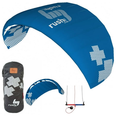 HQ Rush V Pro 300 Trainer Kite 3M 3-Line Kiteboarding Power Traction Snow (Best Kiteboarding Kites For Beginners)