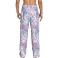thumbnail image 3 of Picia Tie Dye Mens Soft Woven Cotton Elastic Waistband Sleep Pajama Pant Lounge Sleep Pant With Pockets And Drawstring-X-Large, 3 of 9