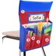 thumbnail image 1 of Chair Back Pocket School Seat Chair Storage Pocket Organizer with Label Slot Multiple Pockets for School Home Classroom Preschool Daycare (Red+Blue), 1 of 4