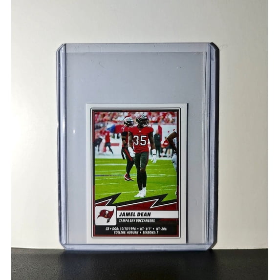 Jamel Dean 2025 Panini NFL #483 Sticker Tampa Bay Buccaneers