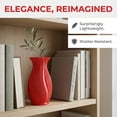 thumbnail image 4 of Unique Bargains Geometric Unbreakable Plastic Flower Vase Red 4.7"L x 4.7"W x 8.9"H, 4 of 5