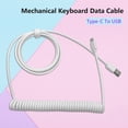 thumbnail image 3 of husxh Mechanical Keyboard Data Cable Coiled Aviator Wire Type-C to USB Plug-in Cable, 3 of 9