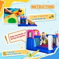 thumbnail image 5 of Resenkos Bounce House, Inflatable Bouncer,5-in-1 Inflatable Bounce House with Slide, Climbing Wall, Water Gun, 5 of 11