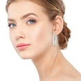 thumbnail image 2 of 4 Ct - 9 Ct Diamond Inside Outside Hoops W/ Vault Lock 14k White Gold Lab Grown (G-H, VS), 2 of 10