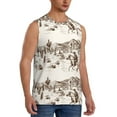thumbnail image 2 of Easygdp Western Desert Cowboys3 Men's Breathable Tank Tops Sleeveless Sporty T Shirts for Basketball, Mountaineering, Bodybuilding -Medium, 2 of 8