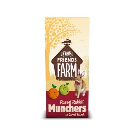Supreme Tiny Friends Farm Russel Rabbit Munchers With Carrot & Leek Treats, 4.2 Oz
