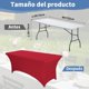 thumbnail image 2 of Mantel Rectangular Lino Elastano 4 Pies sin Arrugas, Funda Ajustable para Mesa Plegable 4 Pies para Banquetes Boda (Negro, 122x76 cm), 2 of 4