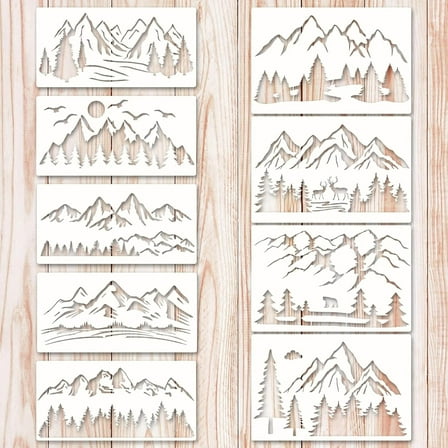 Stencils for Crafts, 9 PCS Mountain Stencil Template Reusable Drawing Templates for Fabric Furniture Wall DIY Crafts