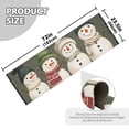 thumbnail image 5 of Yayeee Runner Rug for Bedroom 2'x6' Machine Washable Hallway Non Slip Mat, Beige Snowmen, 5 of 8