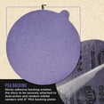 thumbnail image 3 of Dura-Gold Premium 60 Grit 6" PSA Purple Film Ceramic Sanding Discs, Box of 25 - Self Adhesive Stickyback Sandpaper for DA & Random Orbital Sanders - Abrasive Sand Auto Paint, Metal, Wood, Woodworking, 3 of 6
