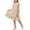 Beige, variant on CYRBOKO Toddler Girls Summer Dresses, A-line Sleeveless Crew Neck Soft Casual Dresses Coffee Size 4-5 T