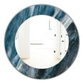 thumbnail image 1 of Designart 'Splash Blue Indigo' Modern Mirror - Oval or Round Wall Mirror - 24x24, 1 of 4