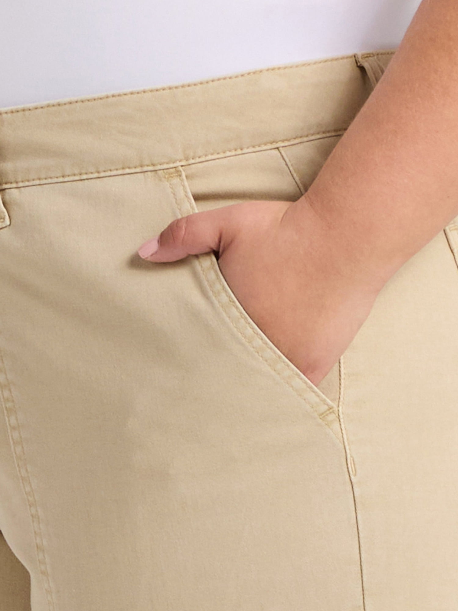 Terra & Sky Women's Plus Utility Pants, 26'' Inseam, Sizes 14W-22W